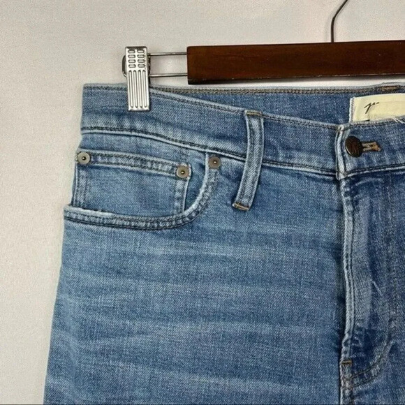 Madewell Slim Straight Everyday Flex Cromwell Blue Wash Denim Jeans 33 X 32 - Picture 5 of 5